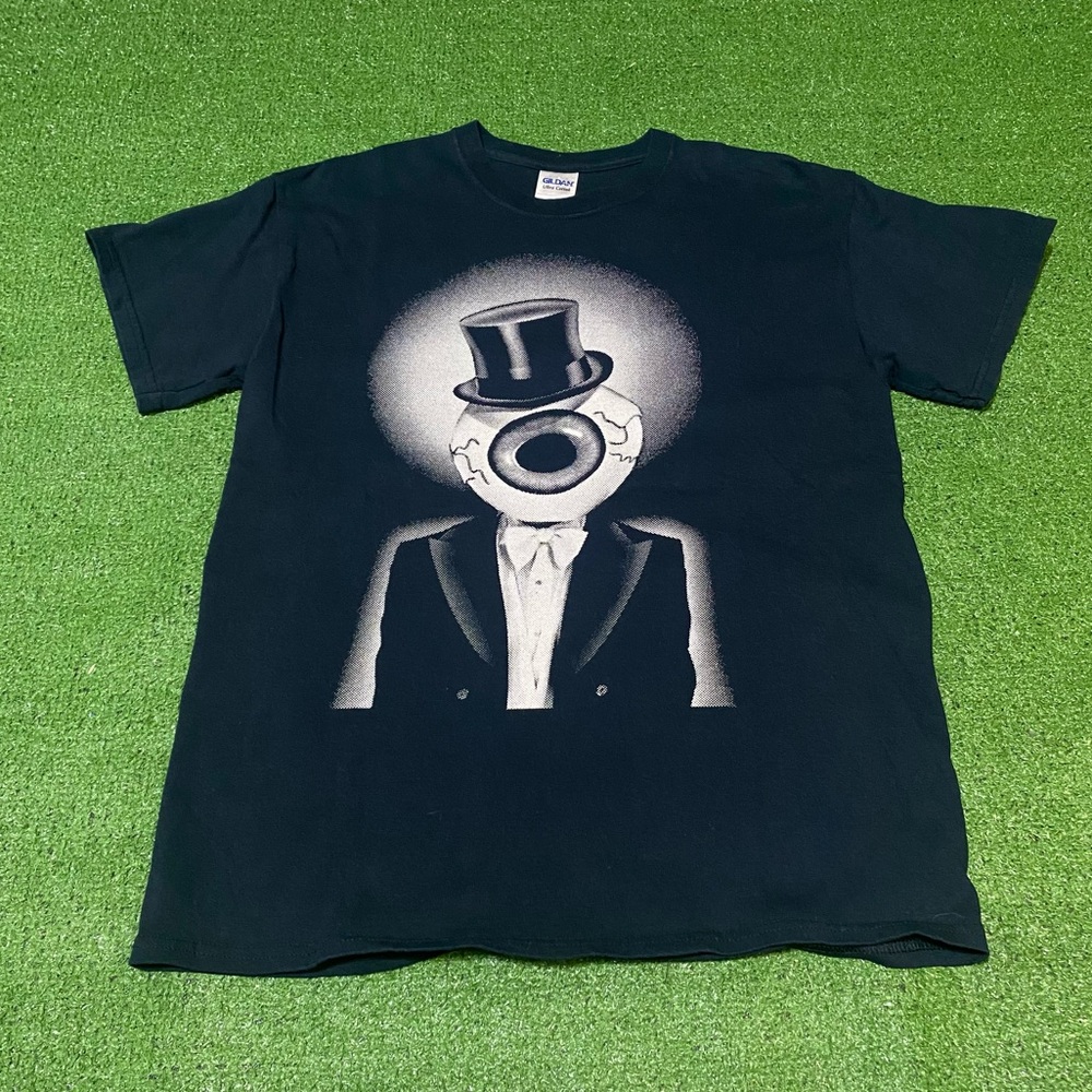 Vintage 2000s The Residents Eyeball Tuxedo Band T-shirt Medium Punk Rock Y2K